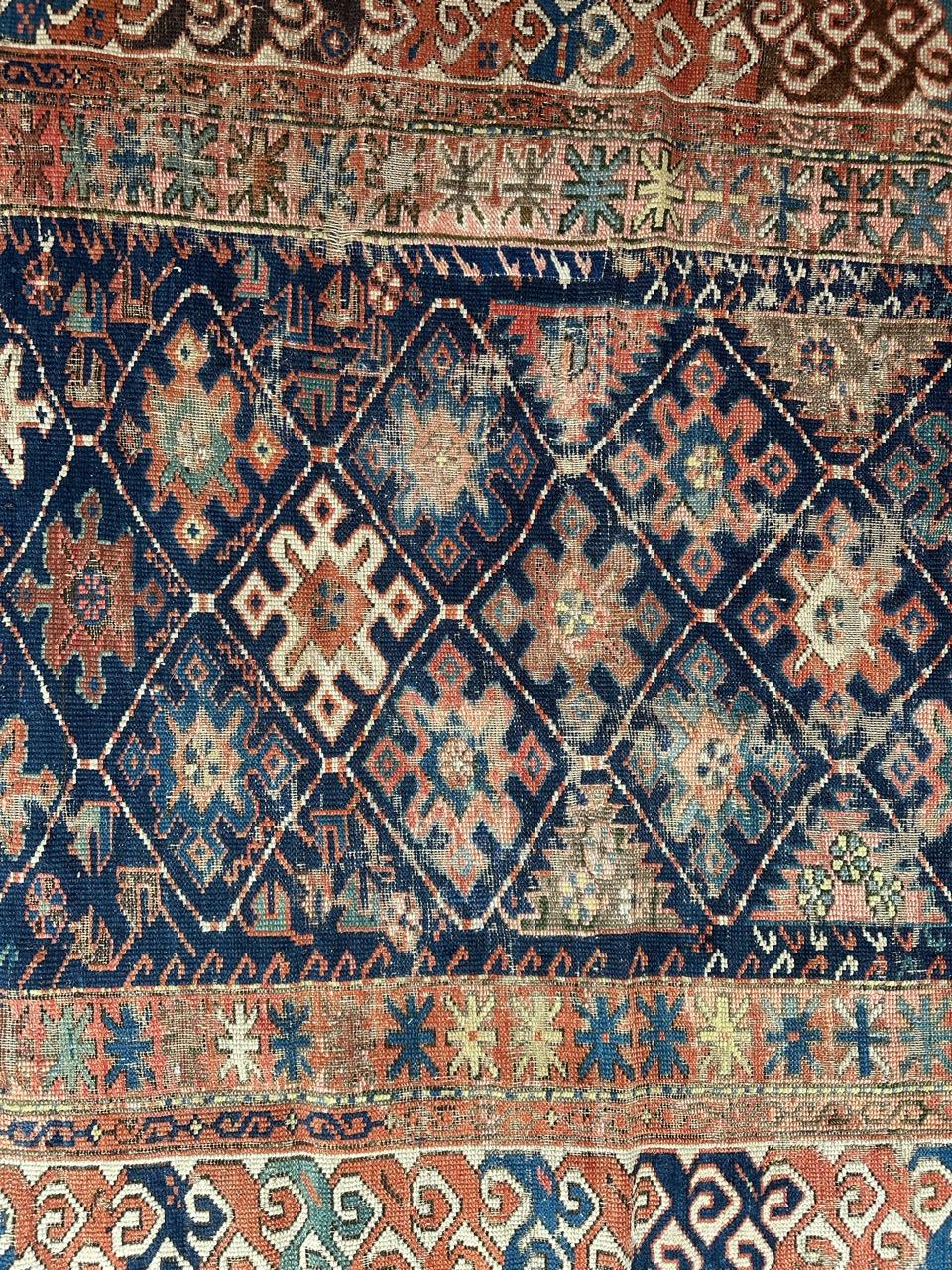 Bobyrugs hübscher kaukasischer Schirwan-Teppich aus dem späten 19. (Aserbaidschanisch) im Angebot