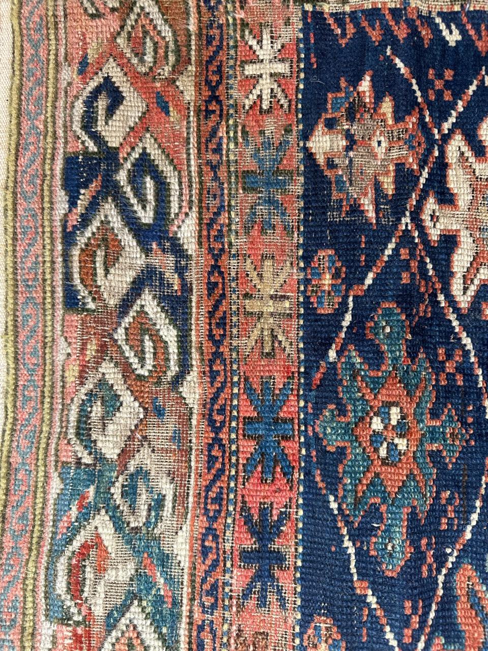 19th Century Bobyrug’s pretty late 19th century Caucasian shirvan rug For Sale
