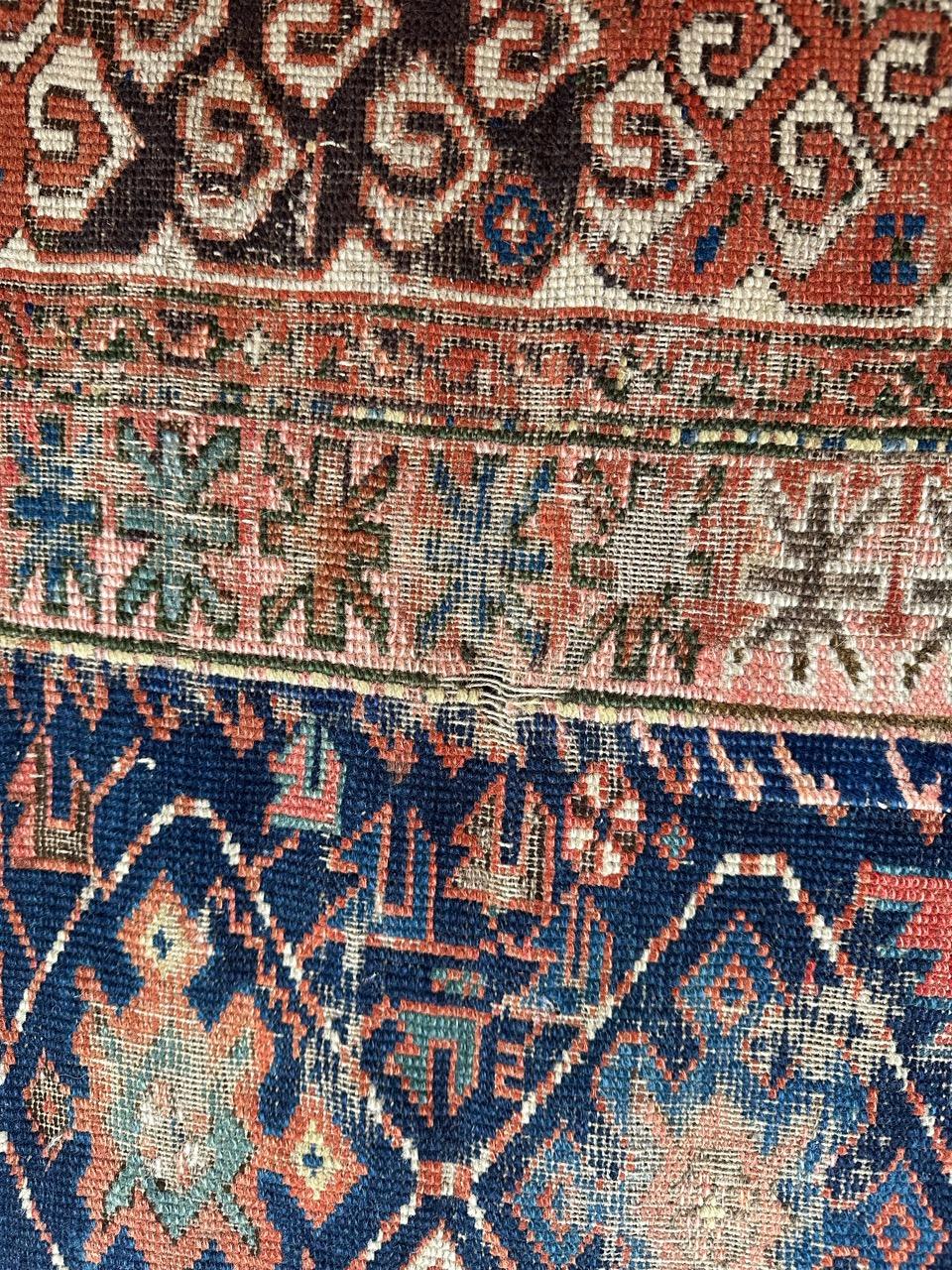 Bobyrug’s pretty late 19th century Caucasian shirvan rug For Sale 1