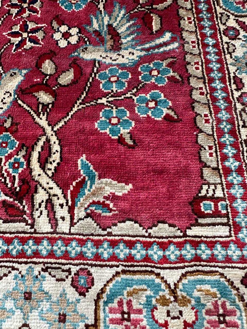 Bobyrug’s pretty little Turkish silk Istanbul rug  For Sale 5