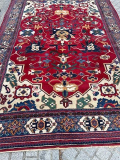 pretty mid century Azerbaijan rug