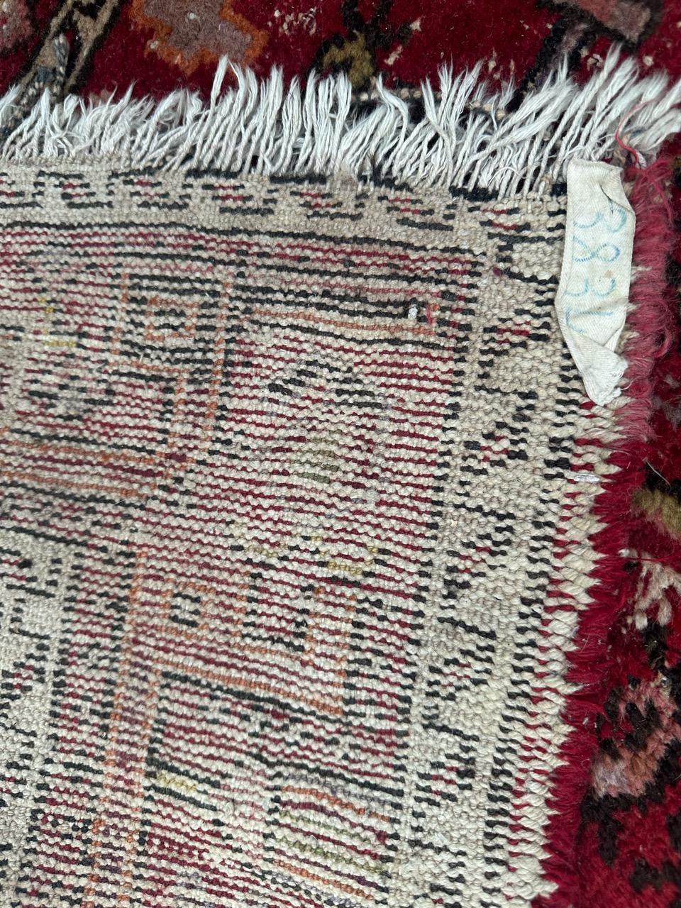 Bobyrug’s pretty mid century distressed Hamadan rug  For Sale 10