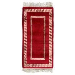 Vintage Bobyrug’s pretty mid century French art deco rug 
