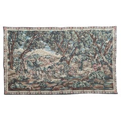 Bobyrug’s pretty mid century French Aubusson style Jaquar tapestry 