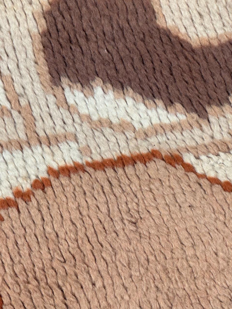 Bobyrugs hübscher französischer Cogolin-Teppich aus der Mitte des Jahrhunderts im Jugendstil  im Angebot 4