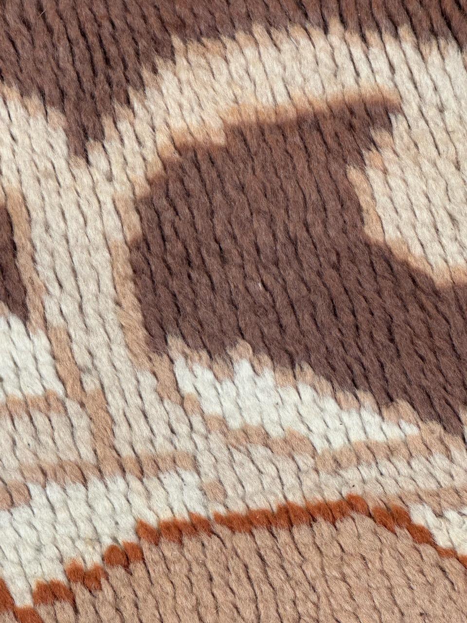 Bobyrugs hübscher französischer Cogolin-Teppich aus der Mitte des Jahrhunderts im Jugendstil  im Angebot 5