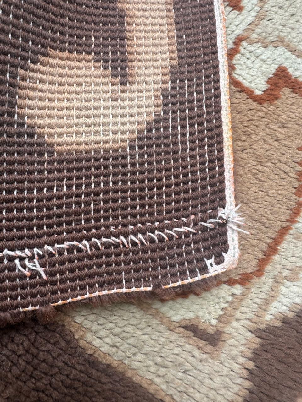 Bobyrugs hübscher französischer Cogolin-Teppich aus der Mitte des Jahrhunderts im Jugendstil  im Angebot 10