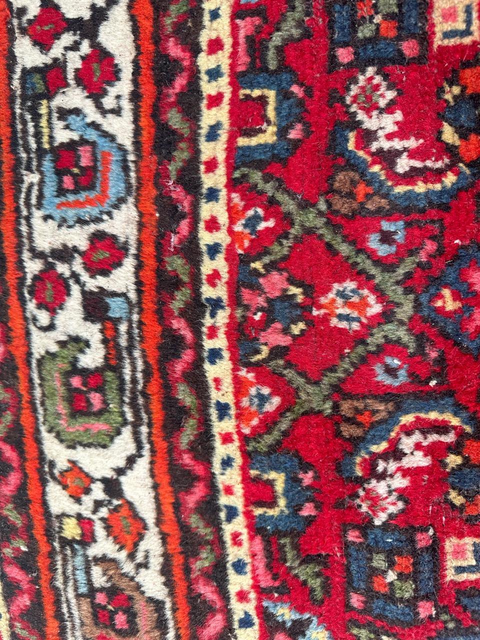 Bobyrugs hübscher Hamadan-Teppich aus der Mitte des Jahrhunderts  im Angebot 2