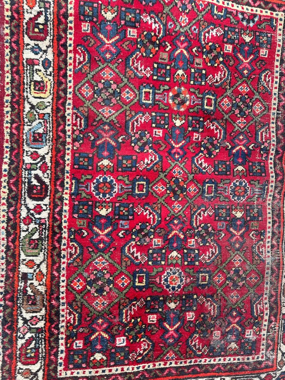  pretty mid century Hamadan rug  For Sale 4