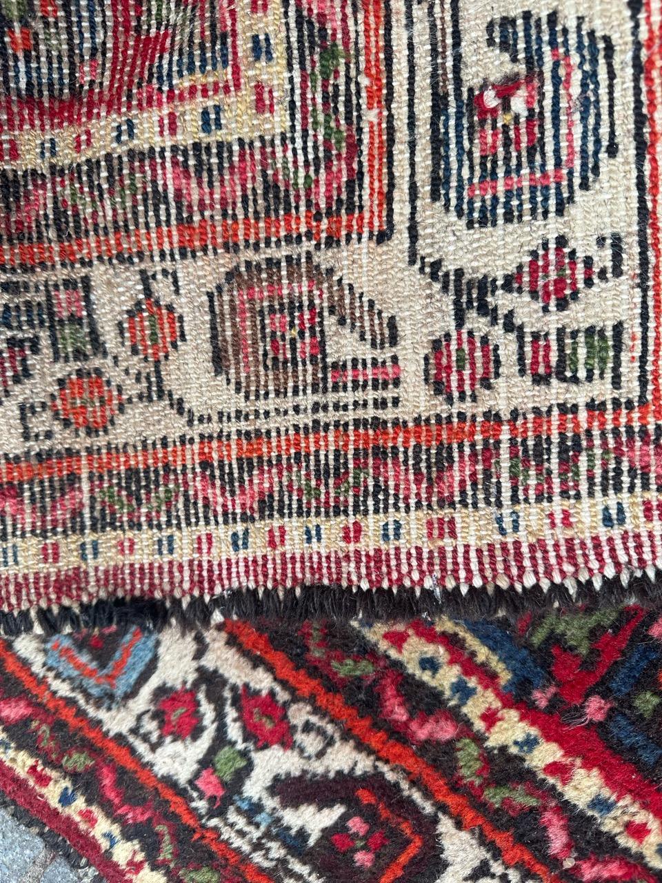  pretty mid century Hamadan rug  For Sale 8