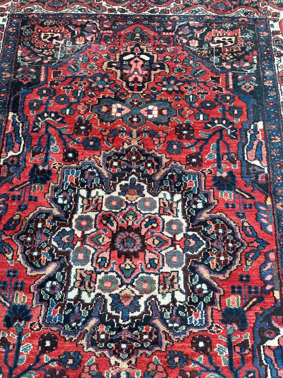 Bobyrug’s pretty mid century Kurdish rug  For Sale 4