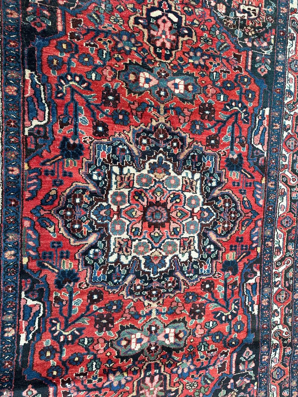 Bobyrug’s pretty mid century Kurdish rug  For Sale 5