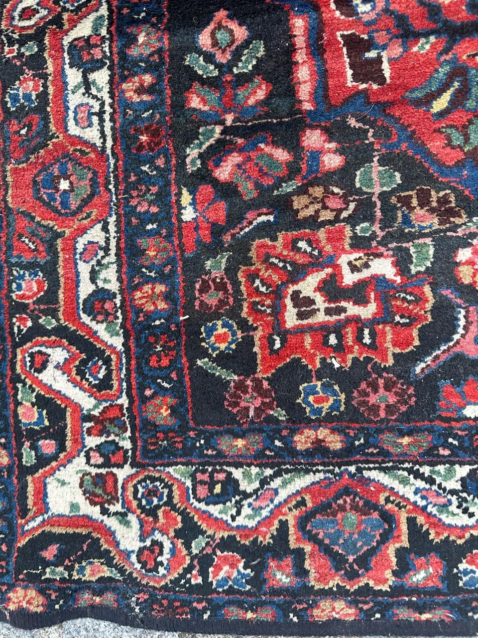 Bobyrug’s pretty mid century Kurdish rug  For Sale 6