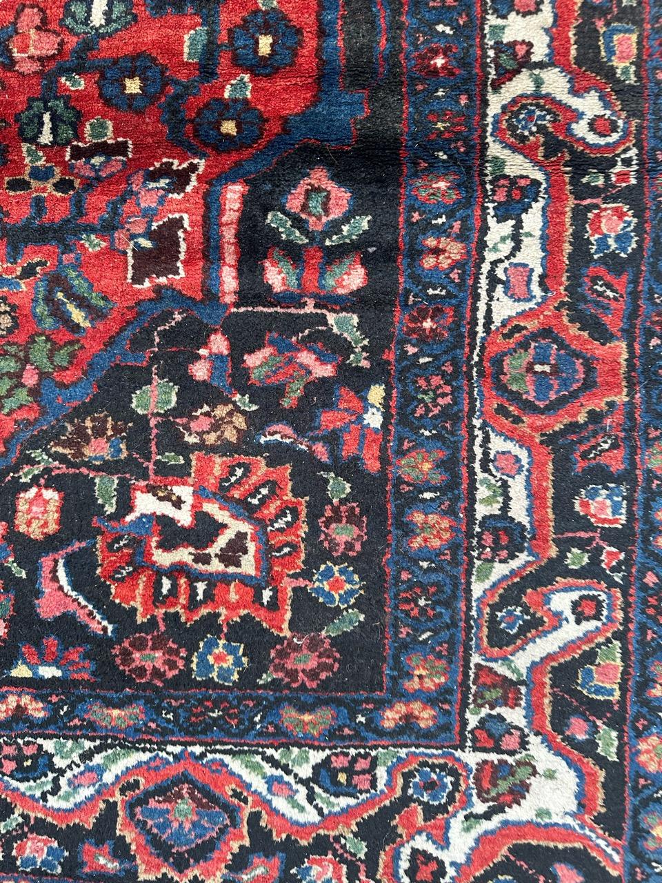 Bobyrug’s pretty mid century Kurdish rug  For Sale 7