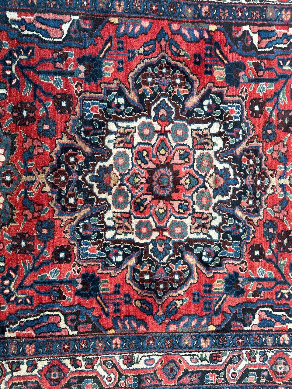 Asian Bobyrug’s pretty mid century Kurdish rug  For Sale