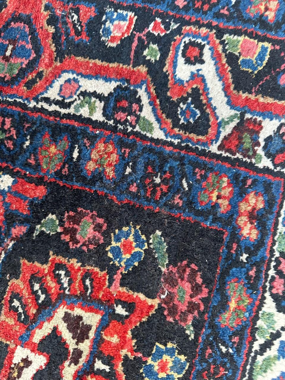 Bobyrug’s pretty mid century Kurdish rug  For Sale 2