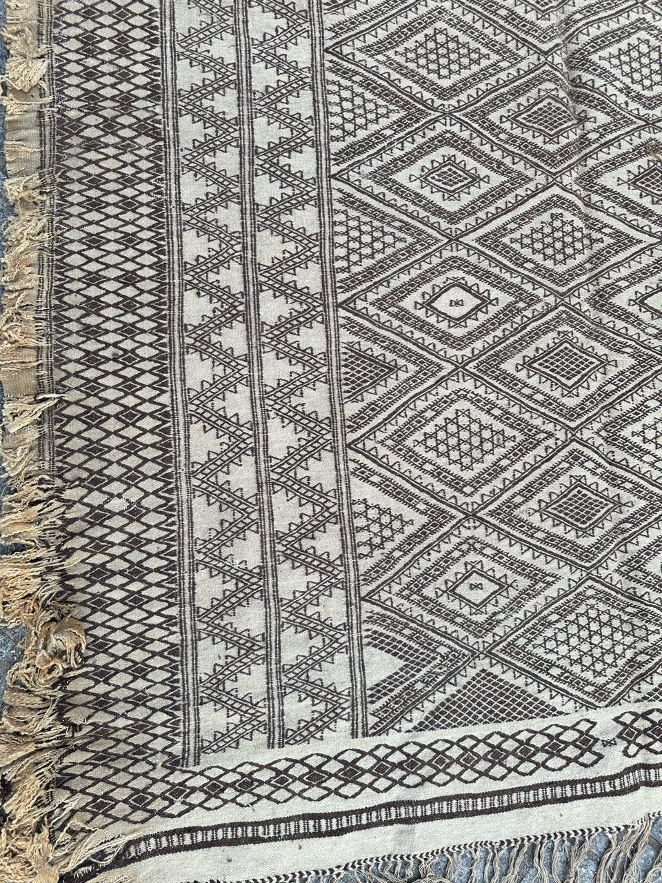 Bobyrug’s pretty mid century tribal Moroccan Kilim  For Sale 7