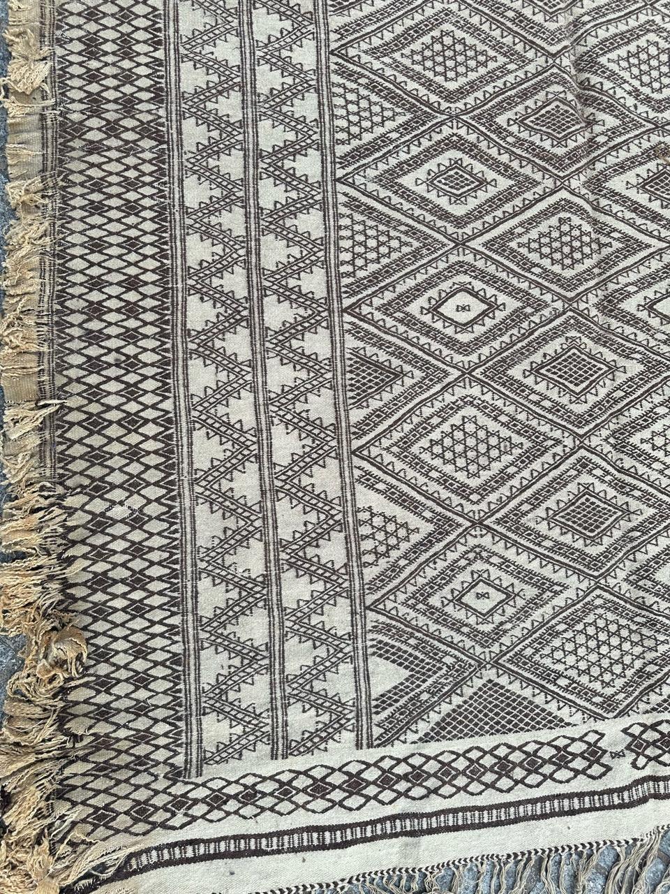 Bobyrug’s pretty mid century tribal Moroccan Kilim  For Sale 8