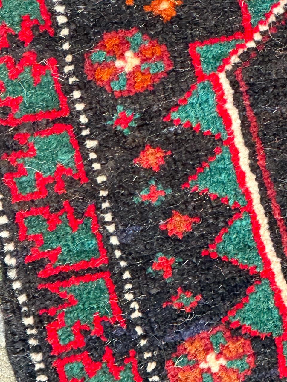 Bobyrugs hübscher turkmenischer Tschowal, Pferdedecke, Teppich aus der Mitte des Jahrhunderts im Angebot 2