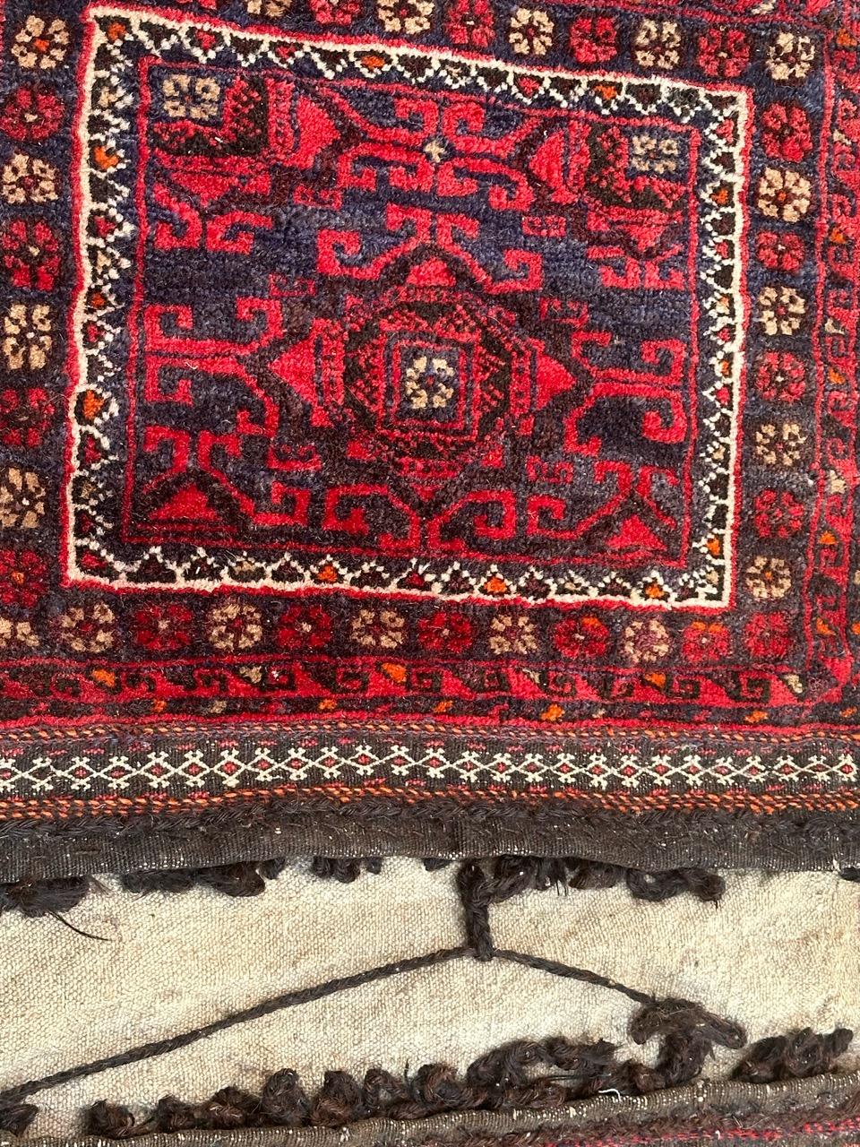 pretty mid century Turkmen chuval, horse cover, rug For Sale 6