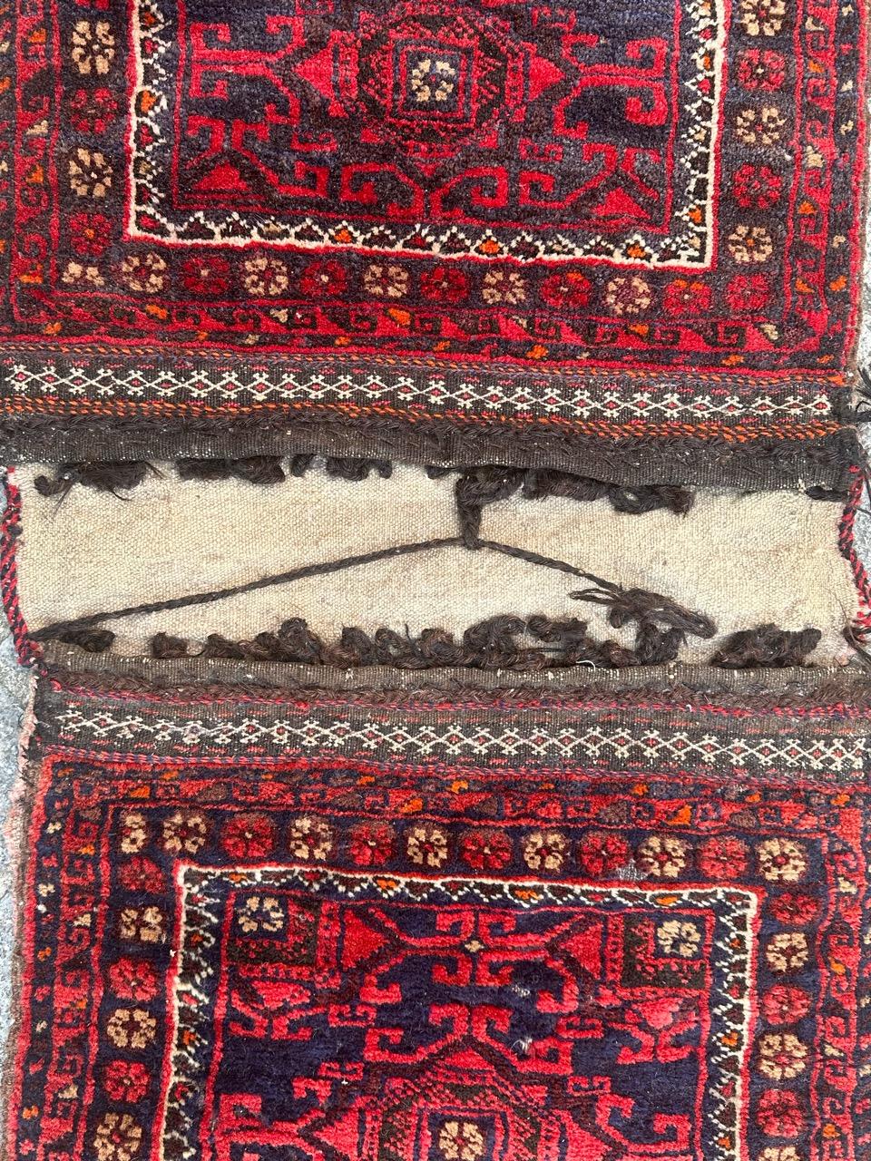 pretty mid century Turkmen chuval, horse cover, rug For Sale 7