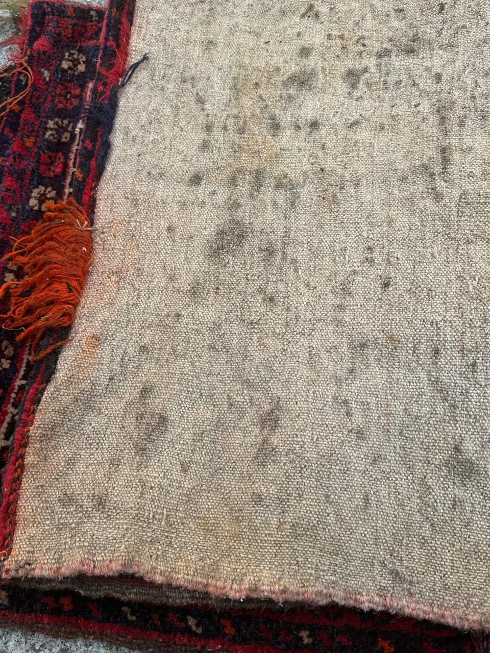 pretty mid century Turkmen chuval, horse cover, rug For Sale 8