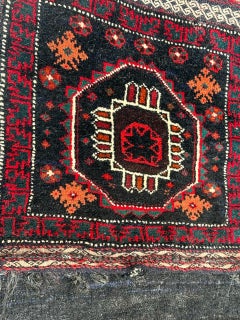 chuval turkmène du milieu du siècle dernier, couverture de cheval, tapis