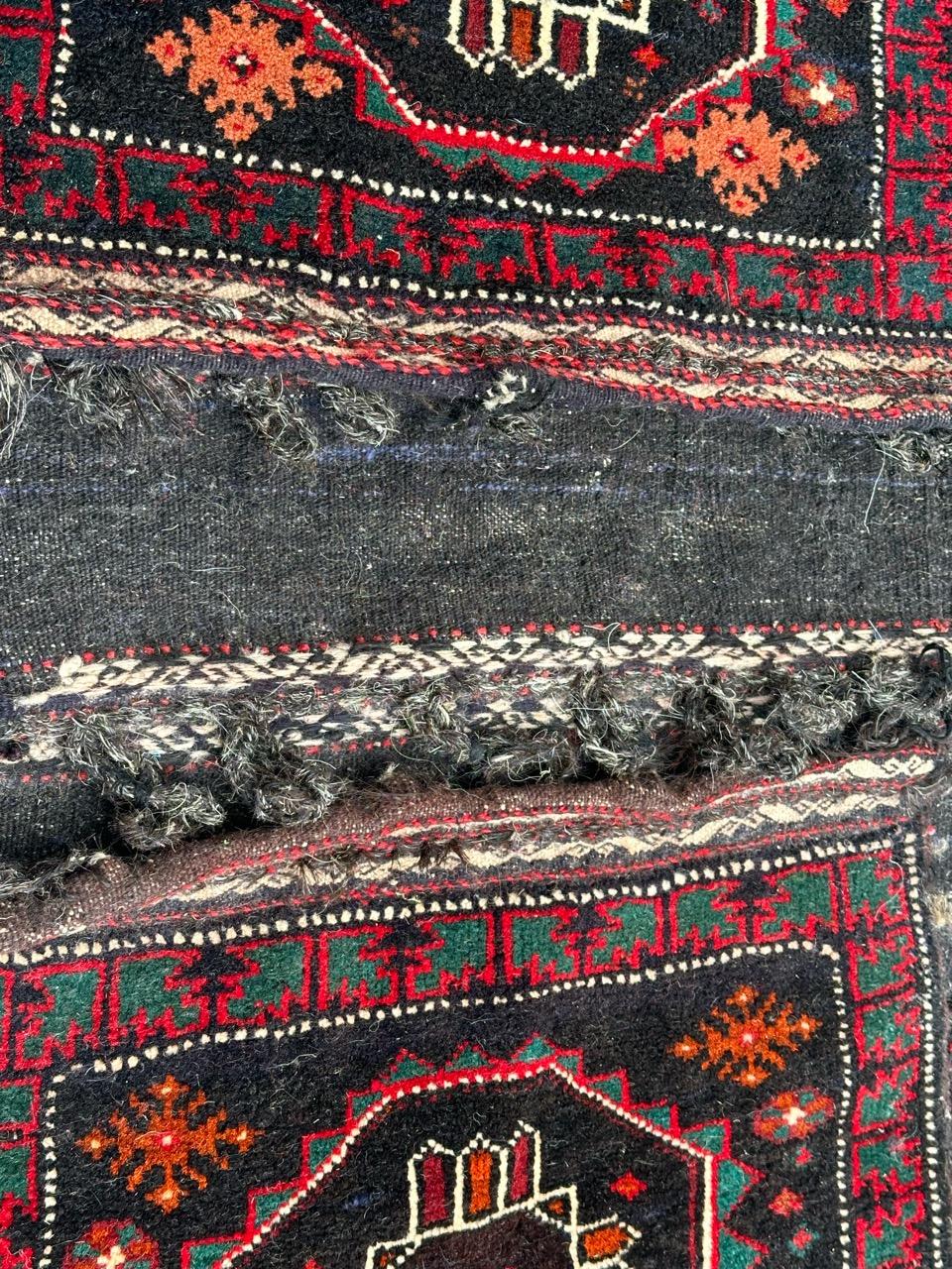 Bobyrugs hübscher turkmenischer Tschowal, Pferdedecke, Teppich aus der Mitte des Jahrhunderts (Afghanisch) im Angebot
