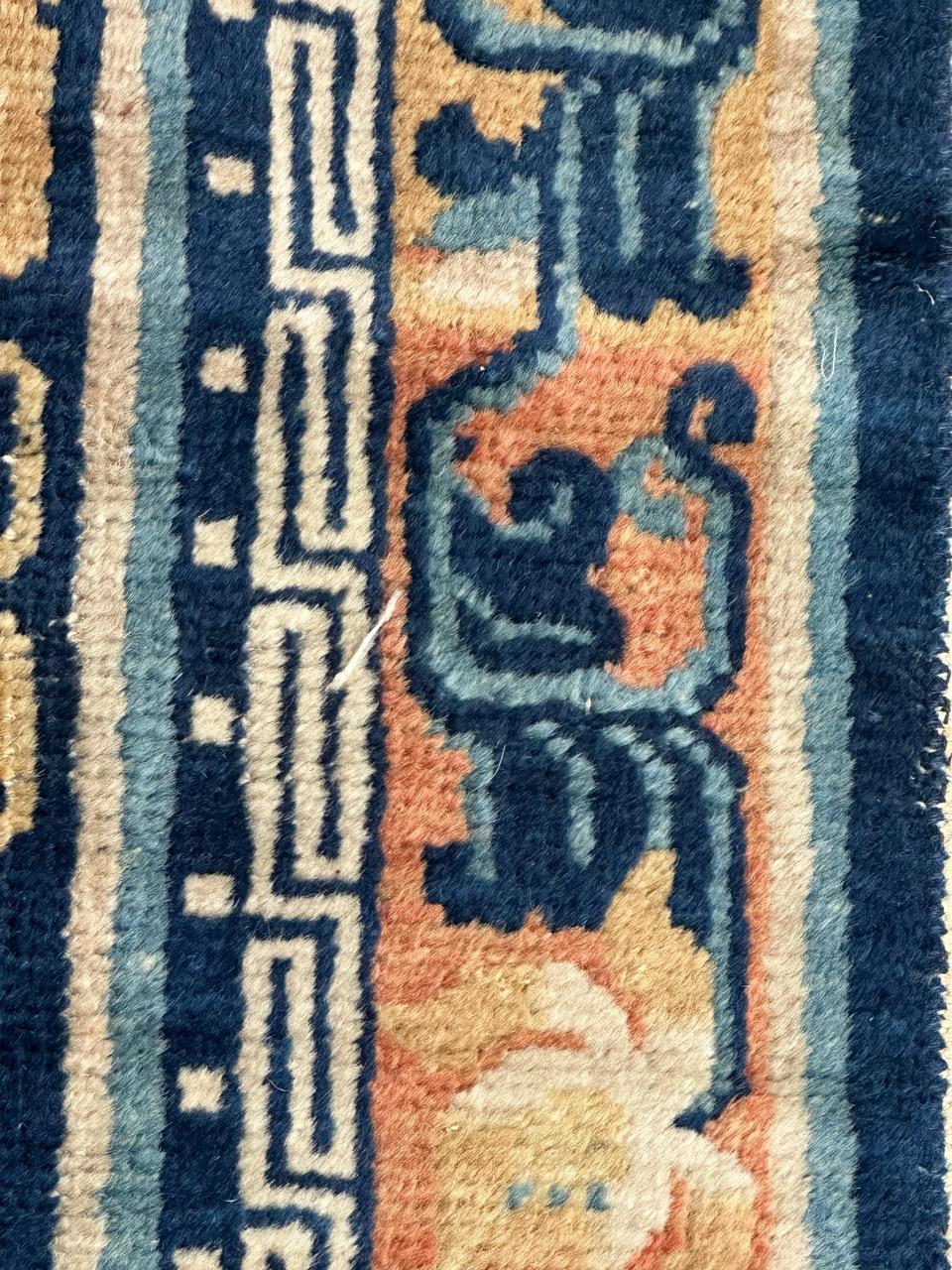 Bobyrugs ziemlich seltener antiker chinesischer Teppich im Angebot 2