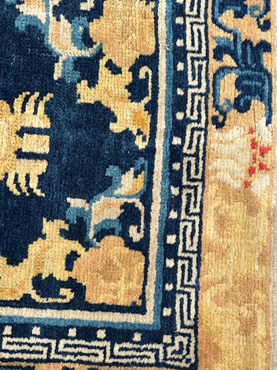 Bobyrugs ziemlich seltener antiker chinesischer Teppich im Angebot 4