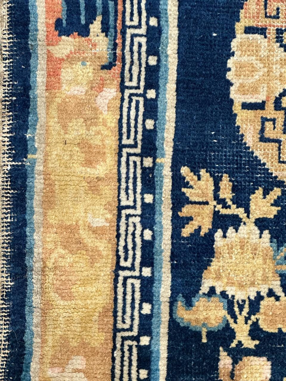 Bobyrugs ziemlich seltener antiker chinesischer Teppich im Angebot 5