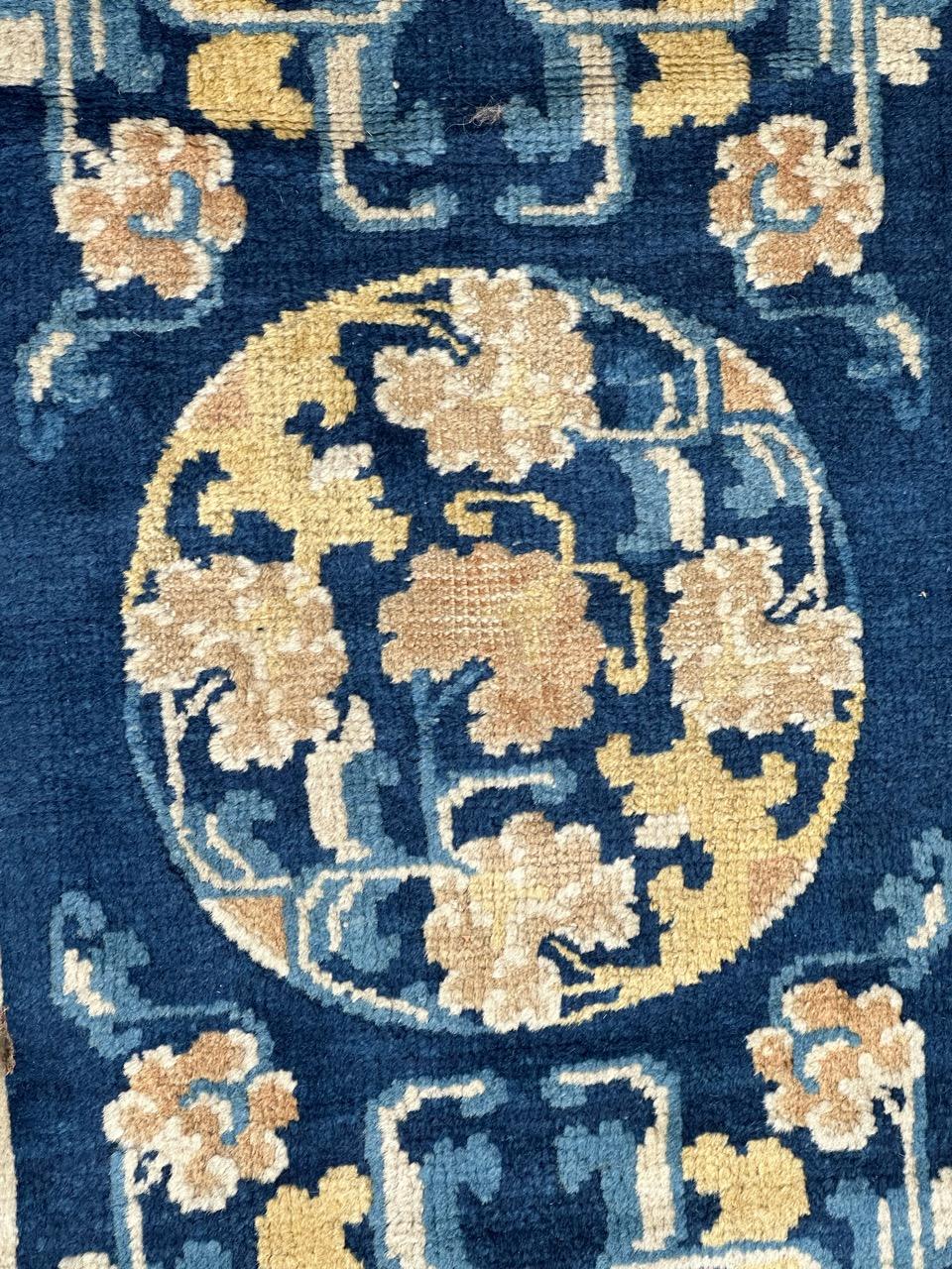 Bobyrug’s pretty rare antique Chinese rug For Sale 6