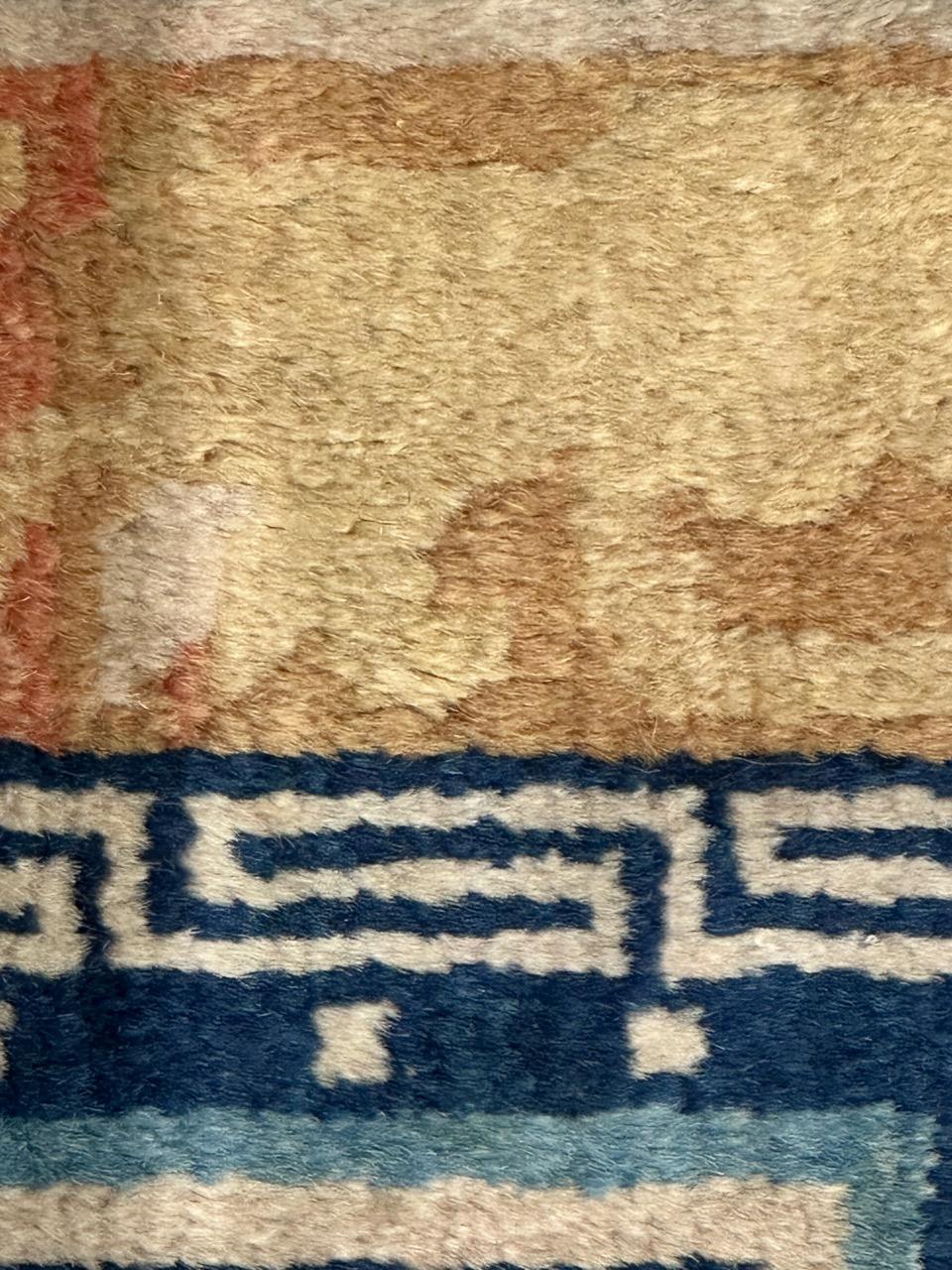 Bobyrugs ziemlich seltener antiker chinesischer Teppich im Angebot 1