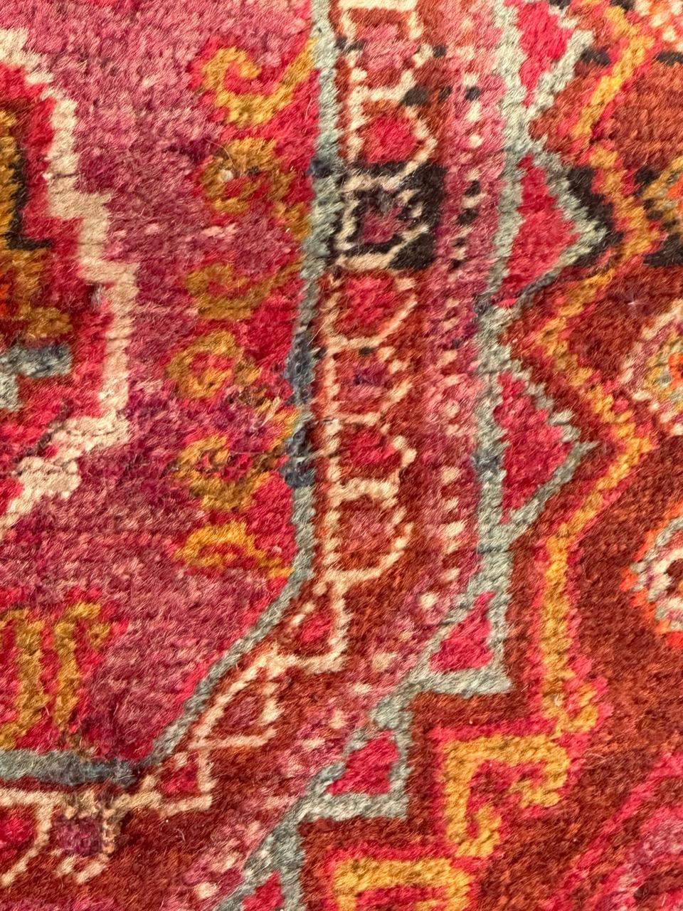 Bobyrug’s pretty small mid century Azerbaijan rug  For Sale 5