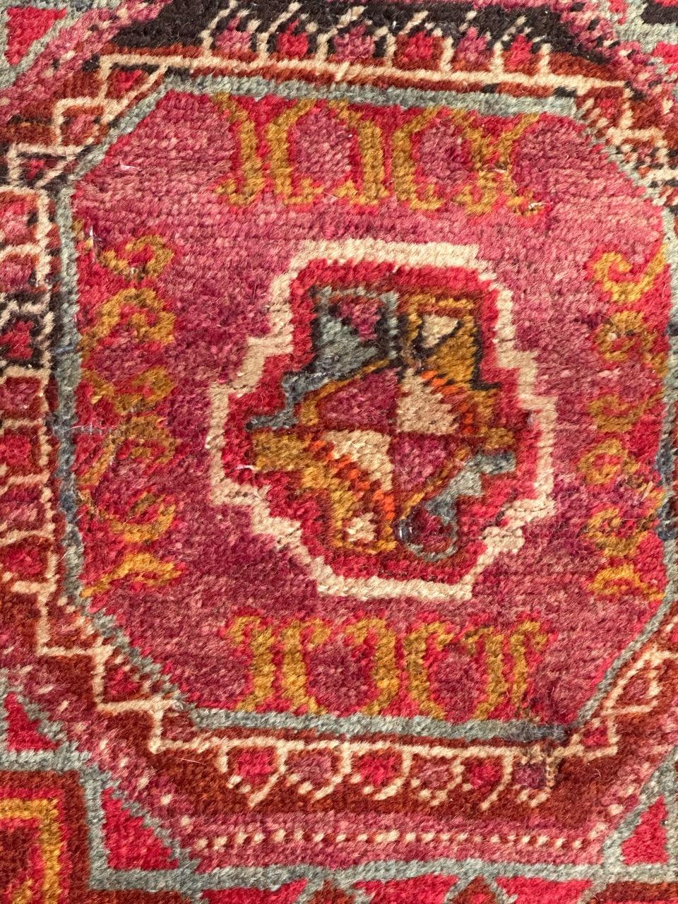 Bobyrug’s pretty small mid century Azerbaijan rug  For Sale 1