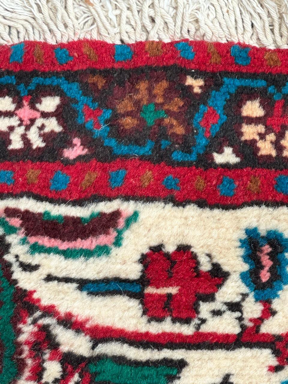 Bobyrugs hübscher kleiner Vintage-Hamadan-Teppich  im Angebot 10