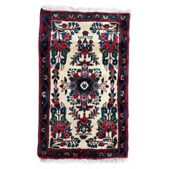 Bobyrug’s pretty small vintage Hamadan rug 