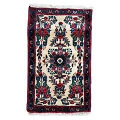 Bobyrug’s pretty small Vintage Hamadan rug 