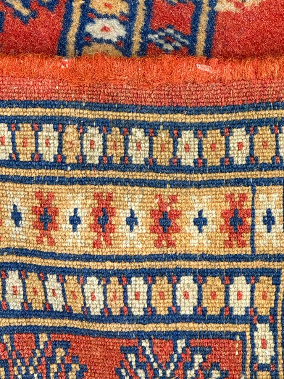 Bobyrug's hübscher kleiner pakistanischer Vintage-Teppich Bokhara-Design  im Angebot 5