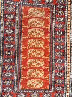 pretty small vintage Pakistani rug Bokhara design