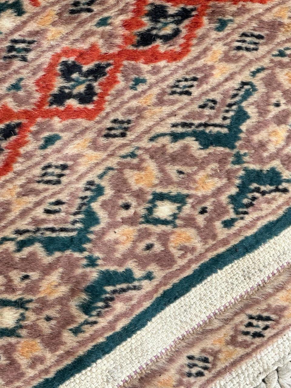pretty small vintage Pakistani rug For Sale 4