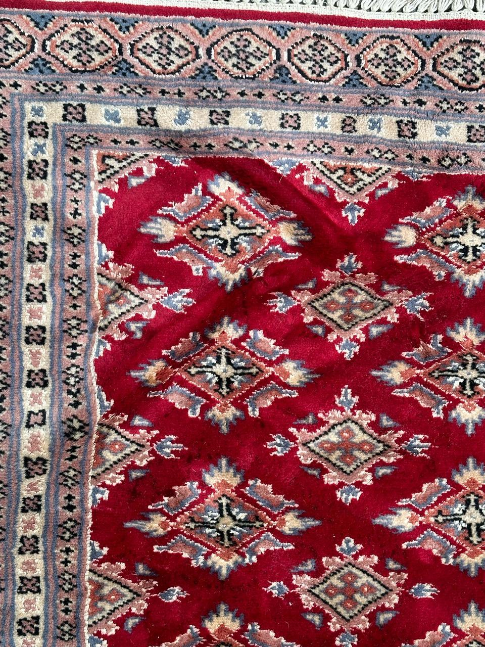 Tribal pretty small vintage Pakistani rug For Sale