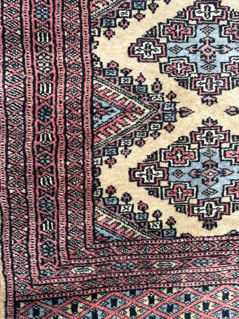 Tribal  pretty small vintage Pakistani rug For Sale