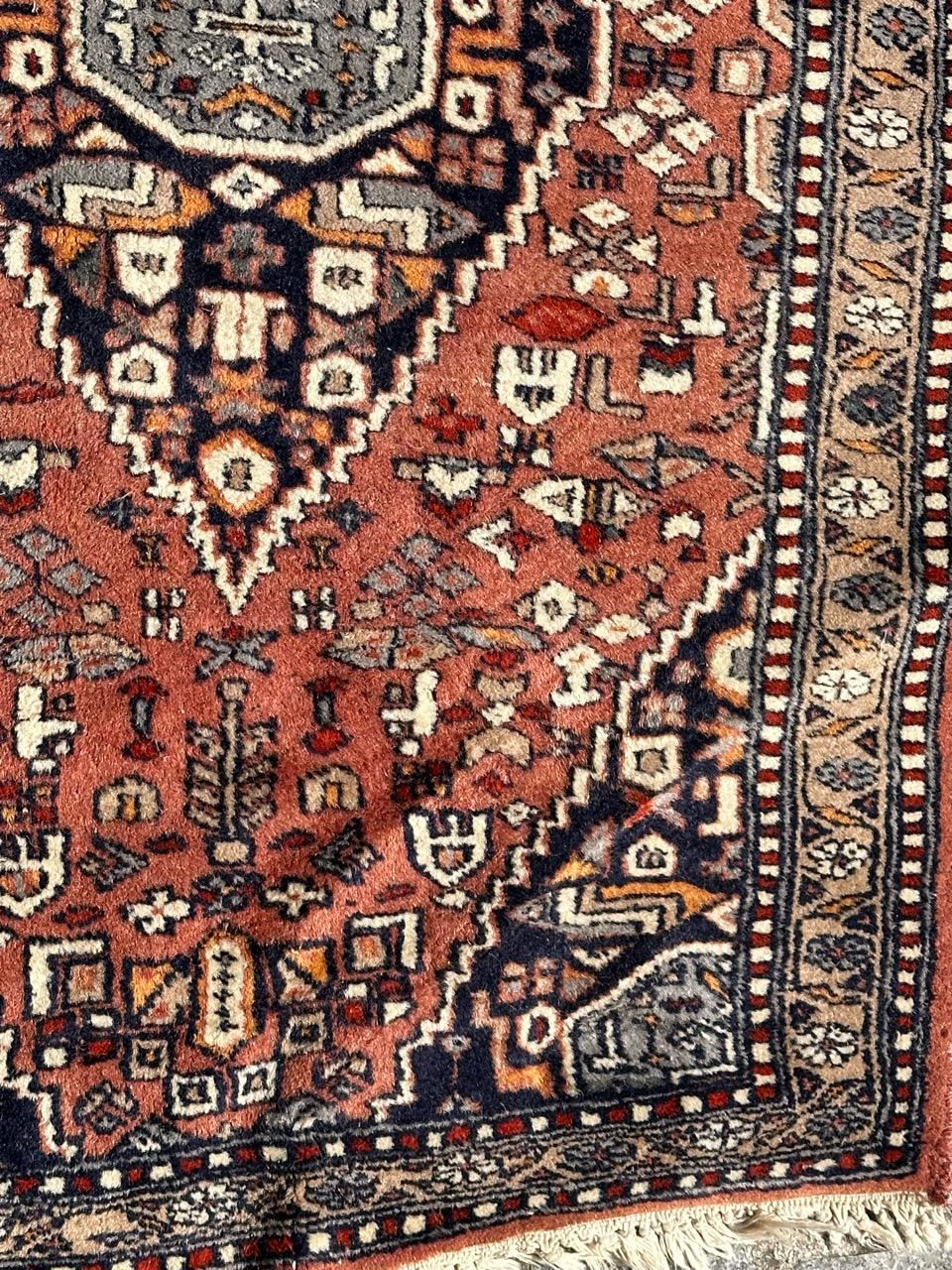 Hand-Knotted pretty small vintage Pakistani rug For Sale