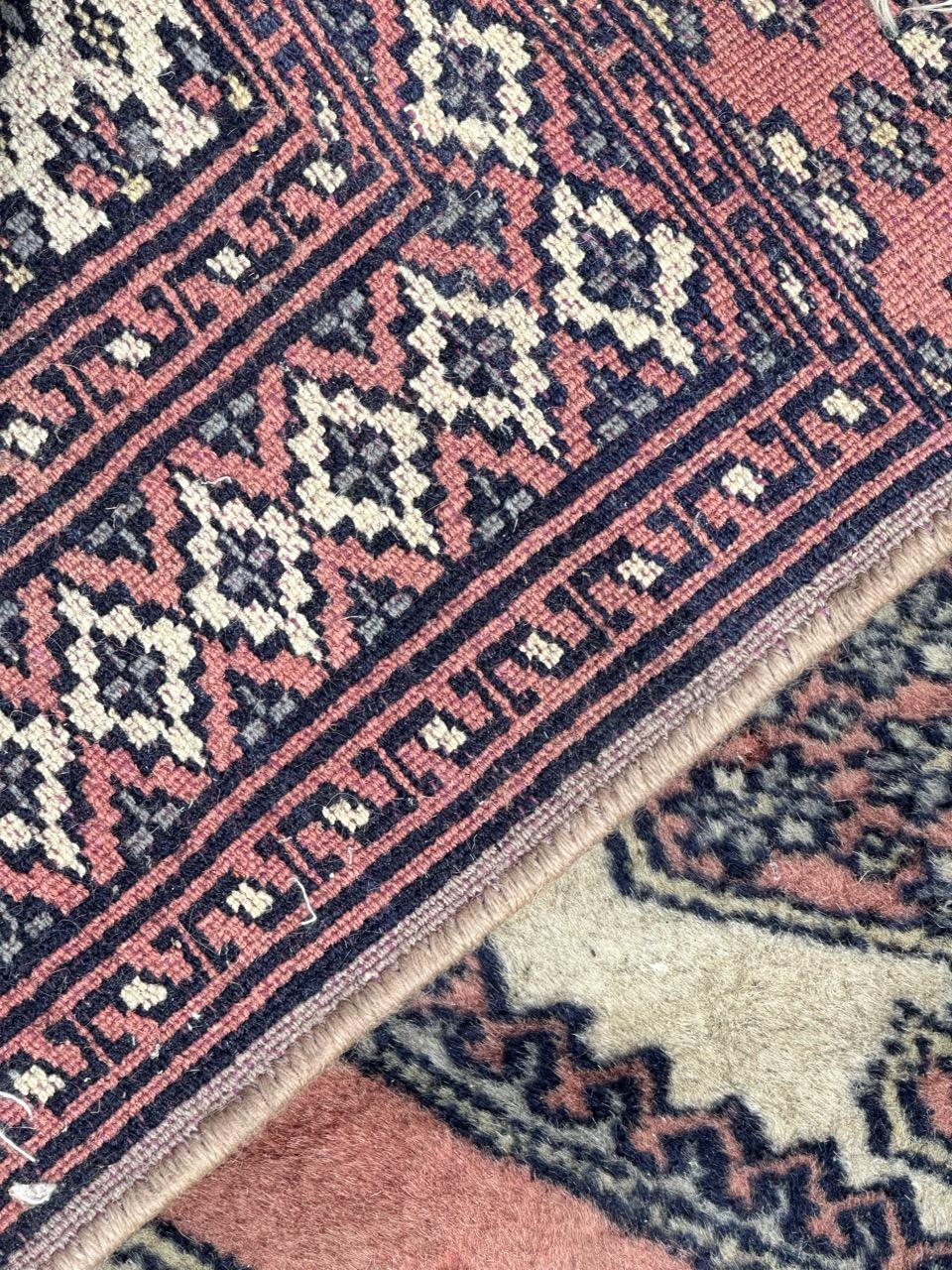 pretty small vintage square Pakistani rug For Sale 1