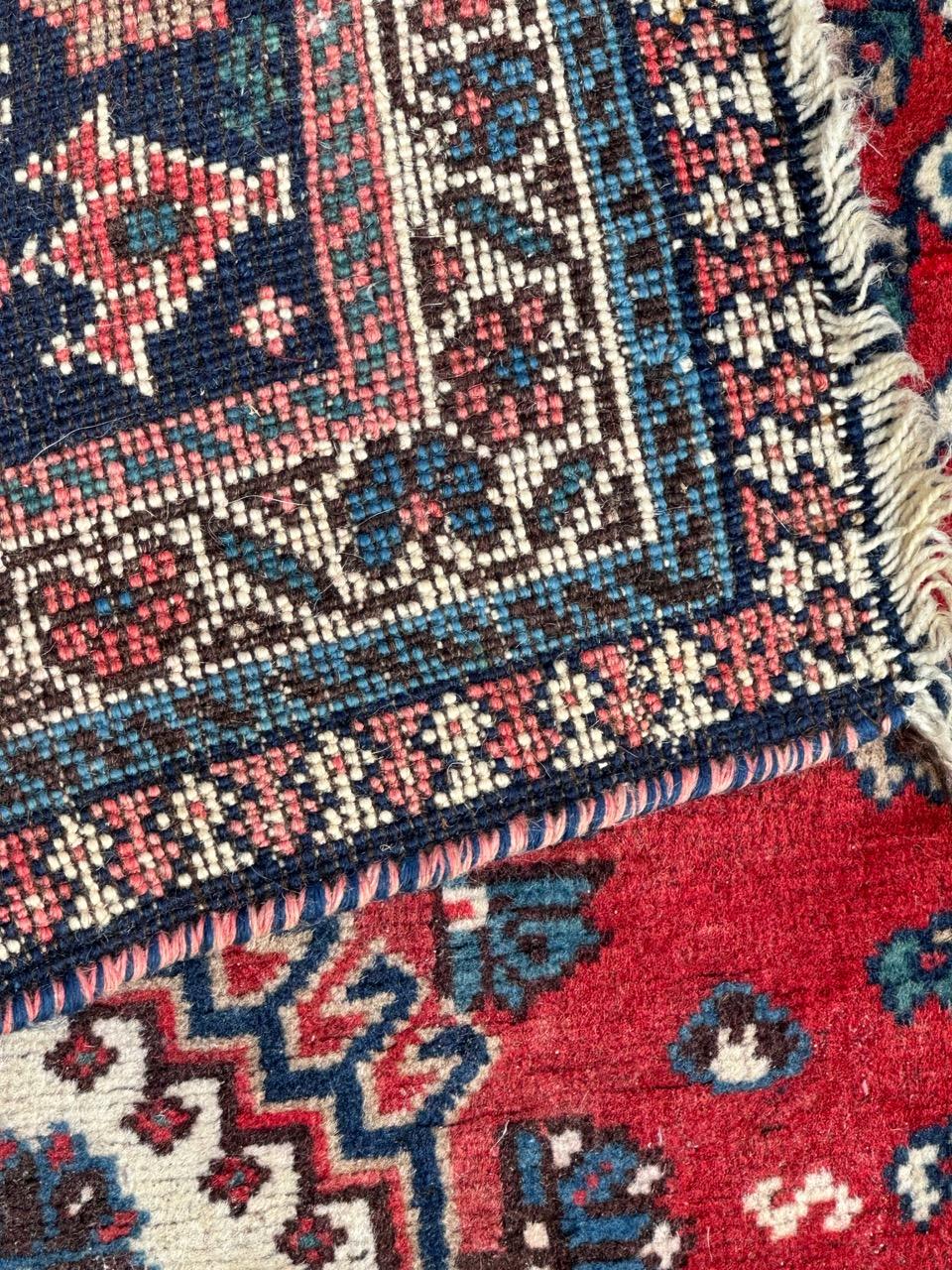 pretty small vintage Yalameh rug  For Sale 8