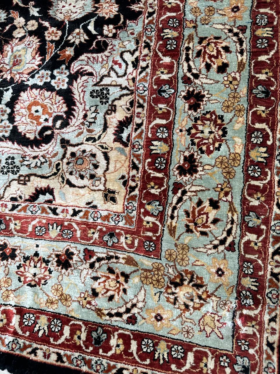 Chinese Bobyrug’s Pretty very fine Sino Persian silk rug  For Sale