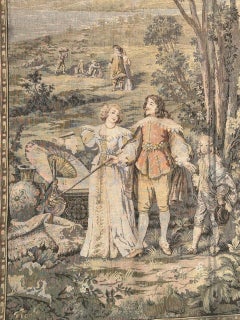 Bobyrug’s pretty vintage Aubusson style french jacquard tapestry