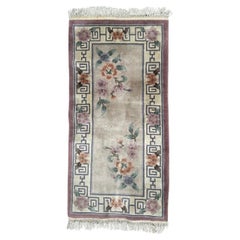 pretty Vintage Chinese art deco design rug