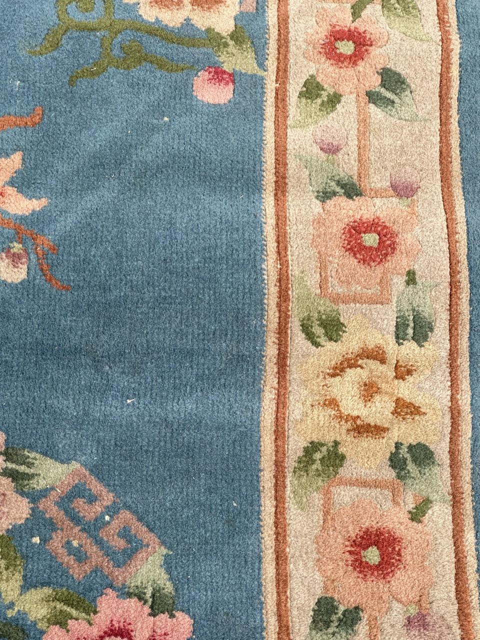 Bobyrug’s pretty vintage Chinese rug  For Sale 5